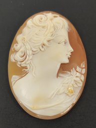 VINTAGE UNMOUNTED LOOSE NATURAL CARVED SHELL CAMEO