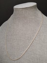 VINTAGE ITALIAN STERLING SILVER GUCCI LINK CHAIN NECKLACE