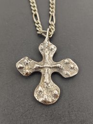 VINTAGE NORWEGIAN MODERNIST DAVID ANDERSEN VIKING CROSS PENDANT NECKLACE