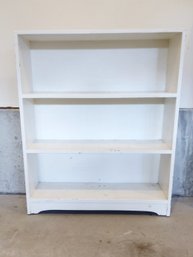 Solid Wood White Painted Small Wood Book Shelf