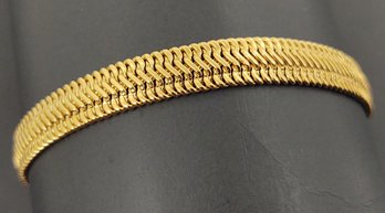 BEAUTIFUL 14K GOLD WHEAT STYLE LINK BRACELET Retail $1400