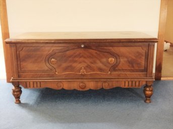 Vintage Lane Wood Cedar Blanket Hope Chest With Carved Front