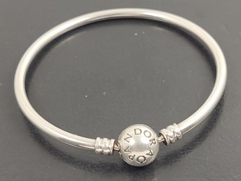 AUTHENTIC DESIGNER PANDORA STERLING SILVER SNOWFLAKE CLASP BRACELET