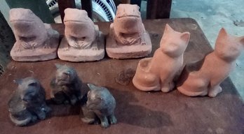 8 Whimsical Terracotta  & Metal Or Resin Animal Plant Pot Feet - Support Your Plant Pots With Style