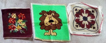 Vintage Needlepoint Renderings - Artwork For Framing Or Adding To Pillows/seat Covers