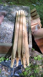 Lot Of 10 Wood Garden Stakes  4 Foot