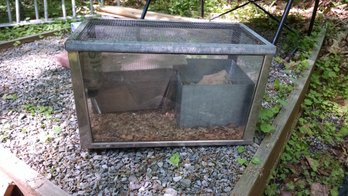 Hamster Tank  Glass With Mesh Cover  20x11x13H