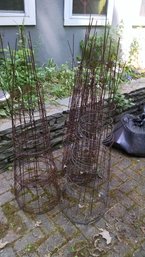 Lot Of Metal Garden Cages  Approx 20