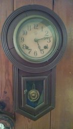 Antique Wood Wall Clock