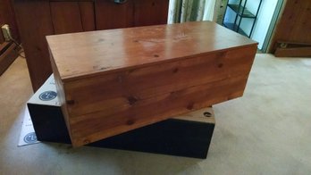 Storage Chest  Non-hinged  Hard Wood 44x19x15h