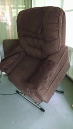 Dr. Brown Velour Recliner/Standing Chair - Electric