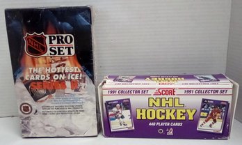 NHL Hockey 440 Player Cards 1991 Collector Set & Pro Set Series II Unopened Package E3