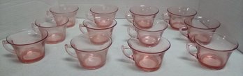 12 Clear Pink Teacups Add A Pretty Touch To Your Serving Table   E5