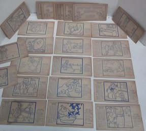 1930-40s Picture Story Album Cards - With  60 Count  Children Story Coloring  Pages   C3