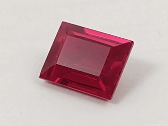 1 Pc LOOSE RECTANGLE RUBY GEMSTONE 10mm X 8mm  4.45ct