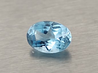 1 Pc LOOSE OVAL AQUAMARINE GEMSTONE 7.1mm X 5.1mm   0.96ct