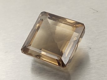 1 Pc LOOSE SQUARE SMOKY QUARTZ GEMSTONE 21.4mm X 20.3mm  48.26ct