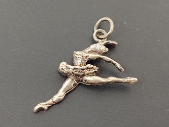 VINTAGE STERLING SILVER DANCING BALLERINA CHARM FOR A CHARM BRACELET