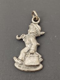 VINTAGE STERLING SILVER 1990 GOEBEL HUMMEL CLUB CHARM FOR A CHARM BRACELET