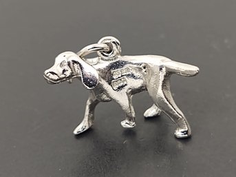 VINTAGE STERLING SILVER 3D DOG CHARM FOR A CHARM BRACELET