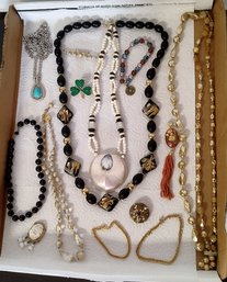 Beautiful Vintage Jewelry Long Chains, Bracelets, Saree Pins, Pendant.              TA           D2