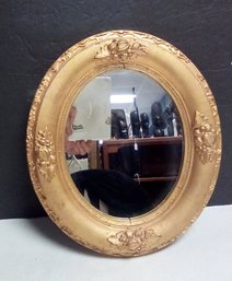 Vintage Wood Framed Oval Mirror Lends An Elegant Touch To Your Wall   LizS/WA-A