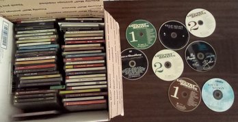 59 Mixed Music CDs In Cases & A Few Loose - 60s, Country, Rock & Roll, Mozart, Rod Stewart, Strings & More,