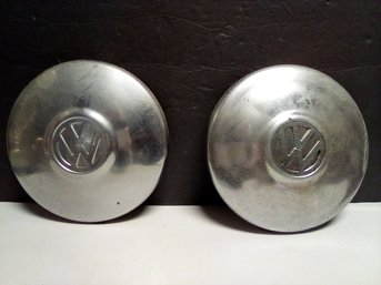 Two Vintage Volkwagon 10 Inch Hubcaps            StA/C5