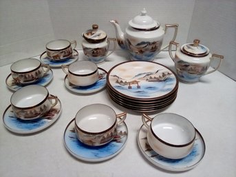 Vintage Hakuson China From 1940s/1950s From Japan - 24 Piece Tea Set Serves 6   212/CVBK