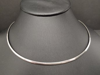 VINTAGE STERLING SILVER OMEGA LINK NECKLACE