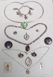 Sterling Silver Treasure Lot Of Vintage Estate Jewelry-  Weight -  99 Grams      212/D3