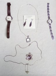 Wenger & Timex Essentials  Sterling Silver Jewelry - Total Weight 21.6 Grams Including Stones MiSV/D3