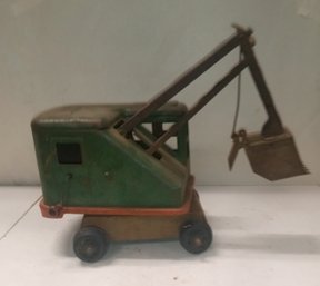 Great Antique 1930s Marx Lumar Pressed Steel Toy Steam Shovel       NC/ CVB