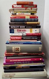 Book Lot  -25 Hard & Soft Cover Volumes & 2 VHS Videos.  From Where Is God, Sports, Art, Bios & Fiction NC/E4