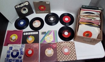 45 R.P.M. Vintage Record Collection - 96 Count & Six Count Of 33-1/3 R.P.M. French ALM Level Three Set  NC/D3