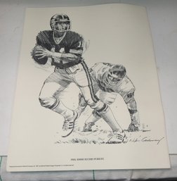 Nice Prints Of New York Giants Quarterback- Phil Simms. 212/ A1