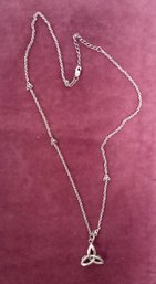 Sterling Silver Necklace - Both Chain & Pendant Marked .925 JWRR - 925/KA1722  212/C3