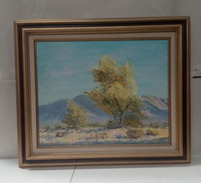 Beautiful Oil On Canvas Painting Signed By The Artist Lovely Frame Matted .  BH / WAB