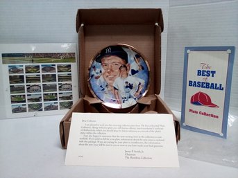 Rare Mickey Mantle Plate Hamilton Collection & Baseballs Playing Fields Stamps 20 X 34 Cents JacB/A3