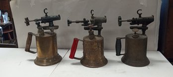 Great Assortment Of Antique Gasoline Torches.  BB  SF 212 /E1