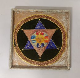 Beautiful Mandala Del Todo Wood Framed Colourful Composite Art.                 212 /WA-B.