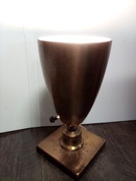 Retro Brass Table Lamp Provides Up-lighting Where Needed     BoH/A4