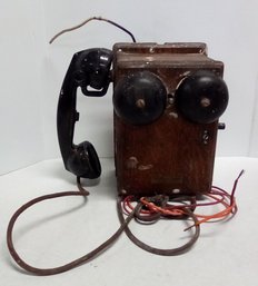 Vintage Northern Electric Company Limited Crank Wall Phone - 6003-B Tel Set - Made In Canada    MarBr/E5