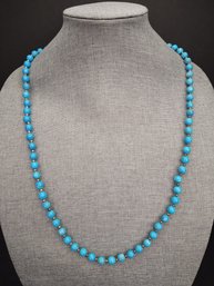 VINTAGE TURQUOISE BEADED NECKLACE