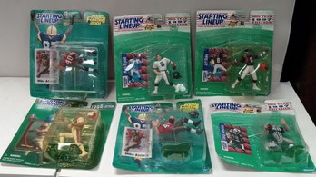 Great Assortment Of 6 Football Action Figures From Starting Lineup       LP / D4