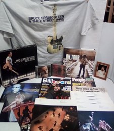 Bruce Springsteen Lot -  2009 XL Tour T- Shirt, 5 LP Album Live Set 1975-1985, Photos, CDs, Book & More  LP/CV