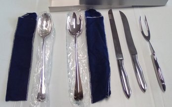 Five Piece Elegant Serving Pieces - Spoon, Knives & Fork         Mols/D3