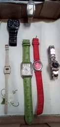 Six Wrist Watches - Gucci, Timex, Cotte D Azur, Terner, The Museum Watch From The Danbury Mint JohnB/D3