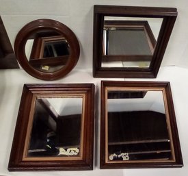 Four Vintage Framed Mirrors To Display Alone Or In A Group     MB/E2