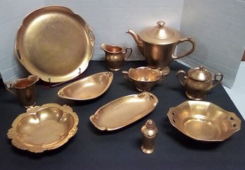 11 Item  Gold Colored China Collection Includes Makers Noritake And Pickard   SK/D5